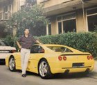 Year was 1997, she had to drive a 6 year old car so he could buy his first then-new Maranello made racing horse.