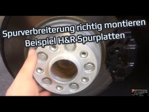 Spurverbreiterung // Spurplatten montieren H&R DRA System: Exemple BMW E90